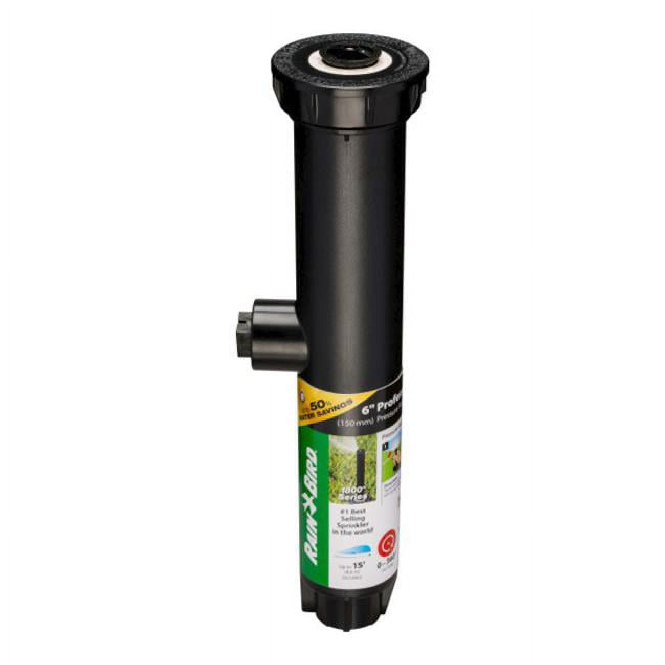 6 in. 1800 Series Quarter-Circle Pop-Up Spray Head, Black