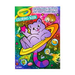 Picture of Crayola 9073364 Cosmic Cats Paper Coloring Book&#44; Multicolored - Pack of 24