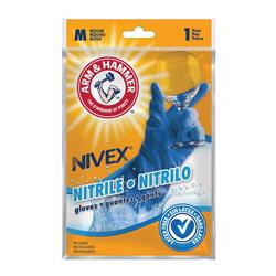 Picture of ARM & HAMMER 6034866 Nivex Nitrile Cleaning Gloves - Blue - Medium - Pack of 2