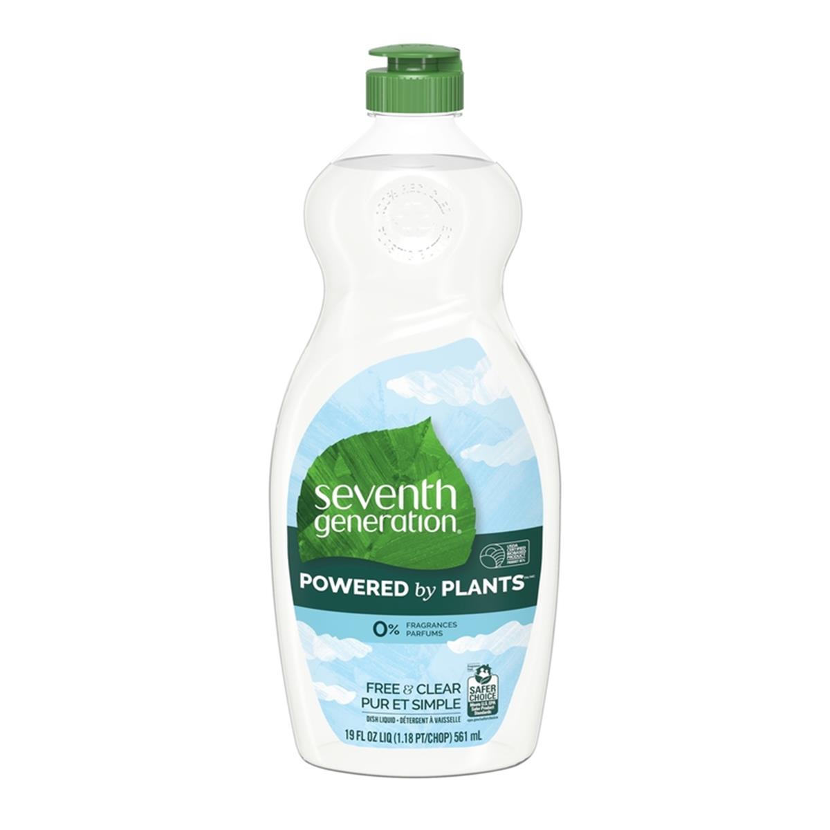 Picture of Seventh Generation 1017726 19 oz Free & Clear Scent Liquid Dish Soap - Pack of 6