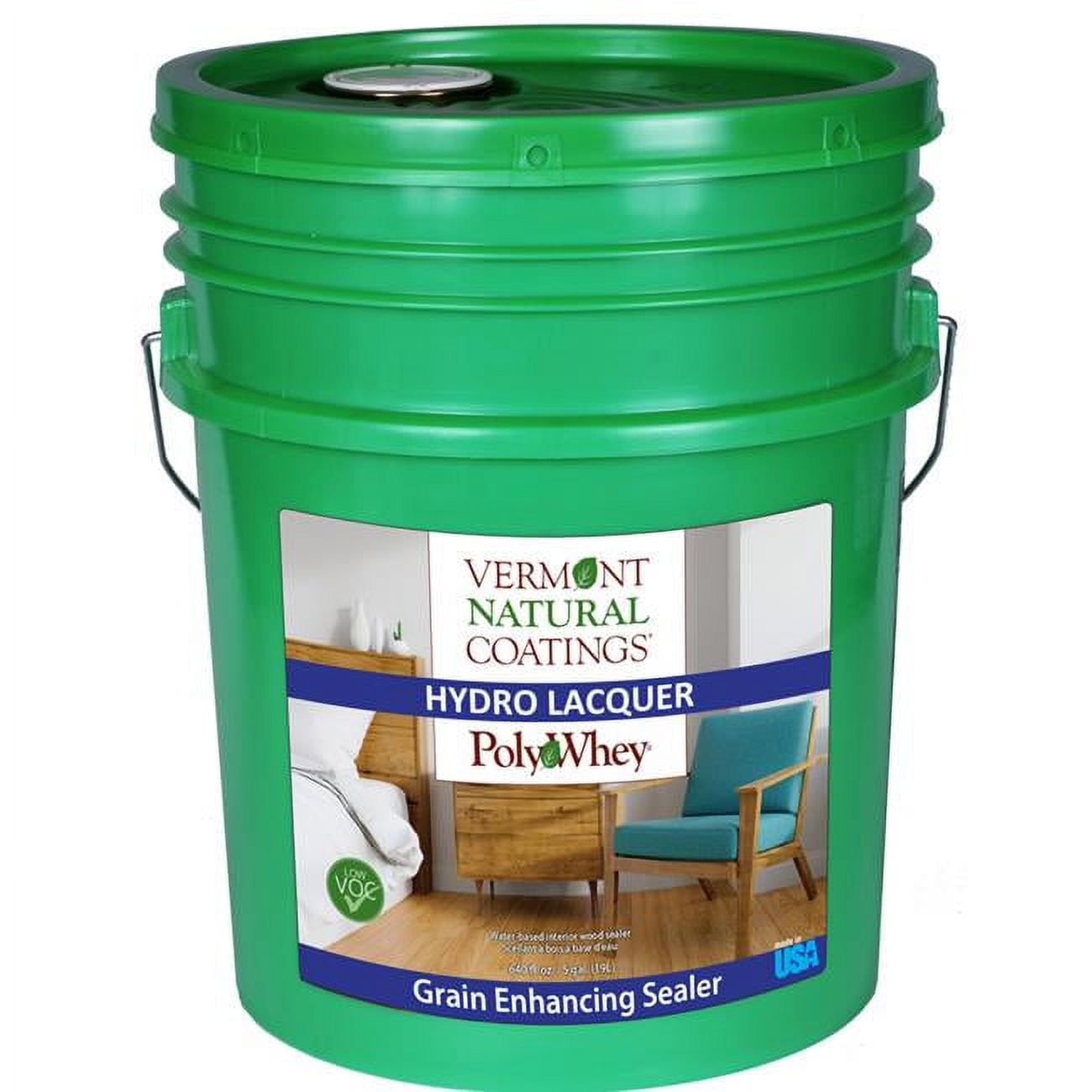 5 gal PolyWhey Gloss Water-Based Sanding Sealer - Amber -  Homestead, HO3308488