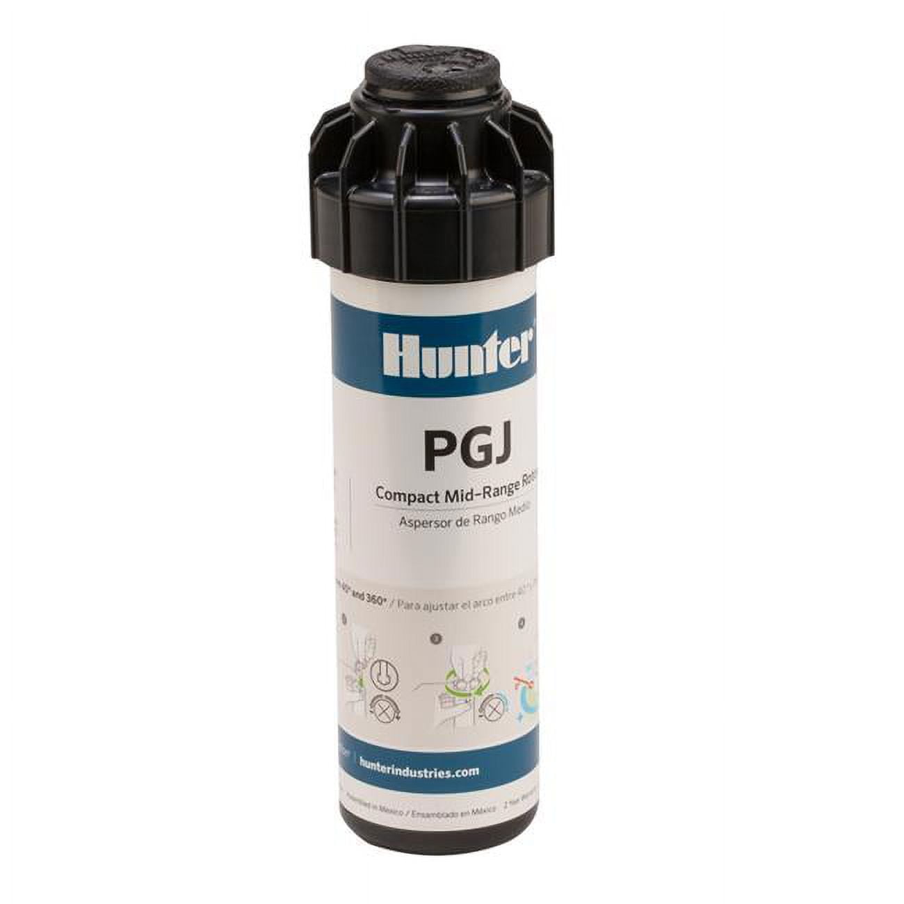 3.93 in. PGJ Adjustable Rotor Pop-Up Sprinkler for 1963 sq. ft. Area - Black