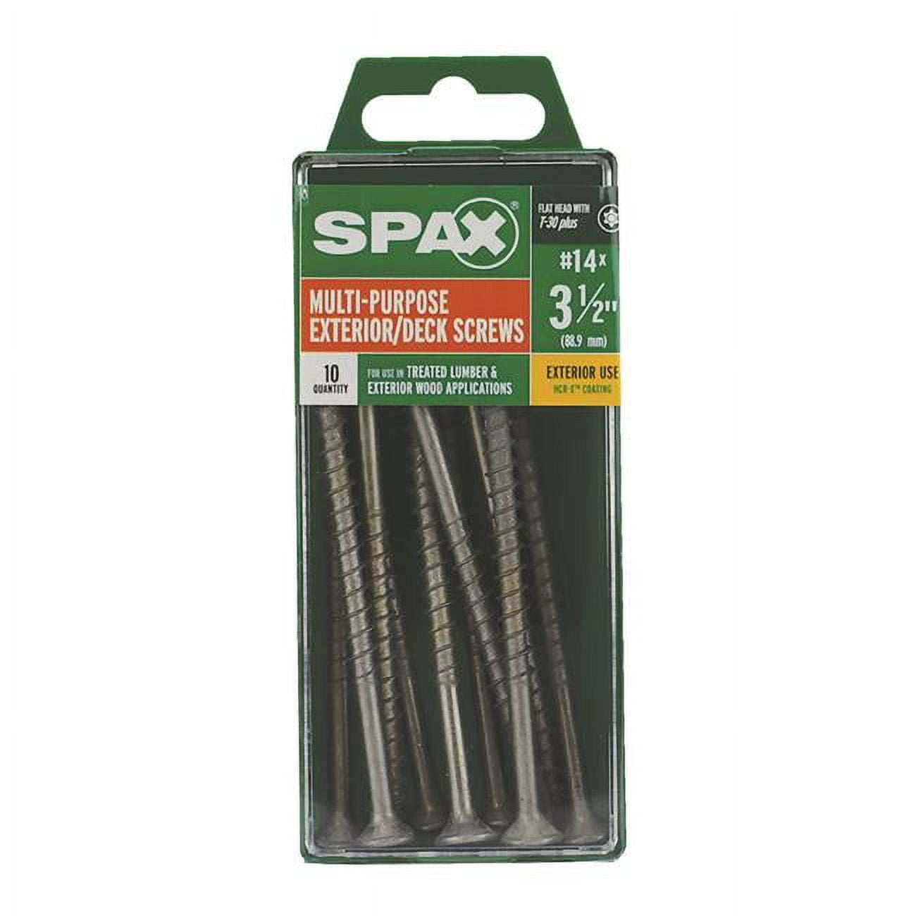 No.14 S x 3.5 in. Star Flat Head Deck Screws  Gray