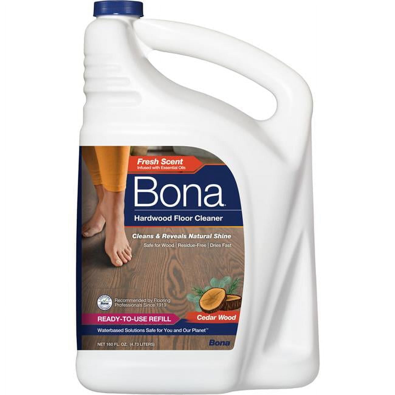 Picture of Bona 1017763 160 oz Bona Cedarwood Scent Floor Cleaner Refill Liquid - Pack of 4