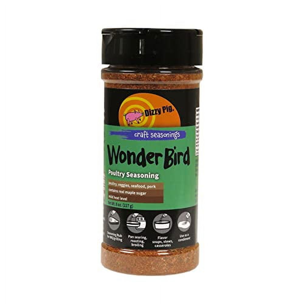 Picture of Dizzy Pig 8068494 8 oz Wonder Bird Tangy, Bright, Citrussy, Even a Little Fruity BBQ Rub Recipe