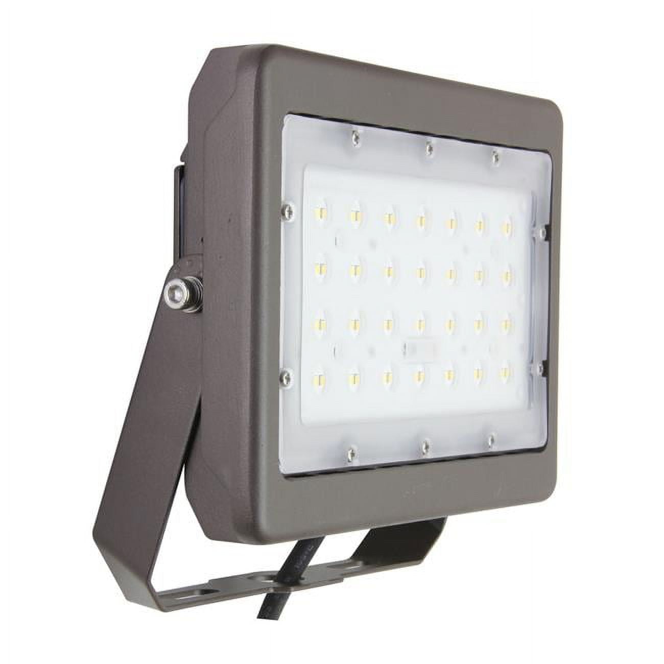 Dusk to Dawn Hardwired LED Slim Flood Light, Bronze
