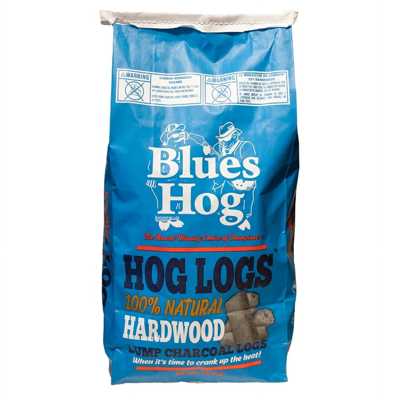 Picture of Blues Hog 8066394 15.4 lbs Logs All Natural Hardwood Lump, Charcoal