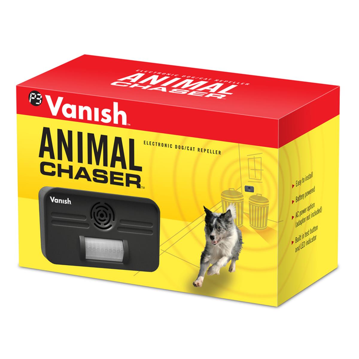 7003995 Animal Chaser Battery-Powered Electronic Pest Repeller for Dog & Cat