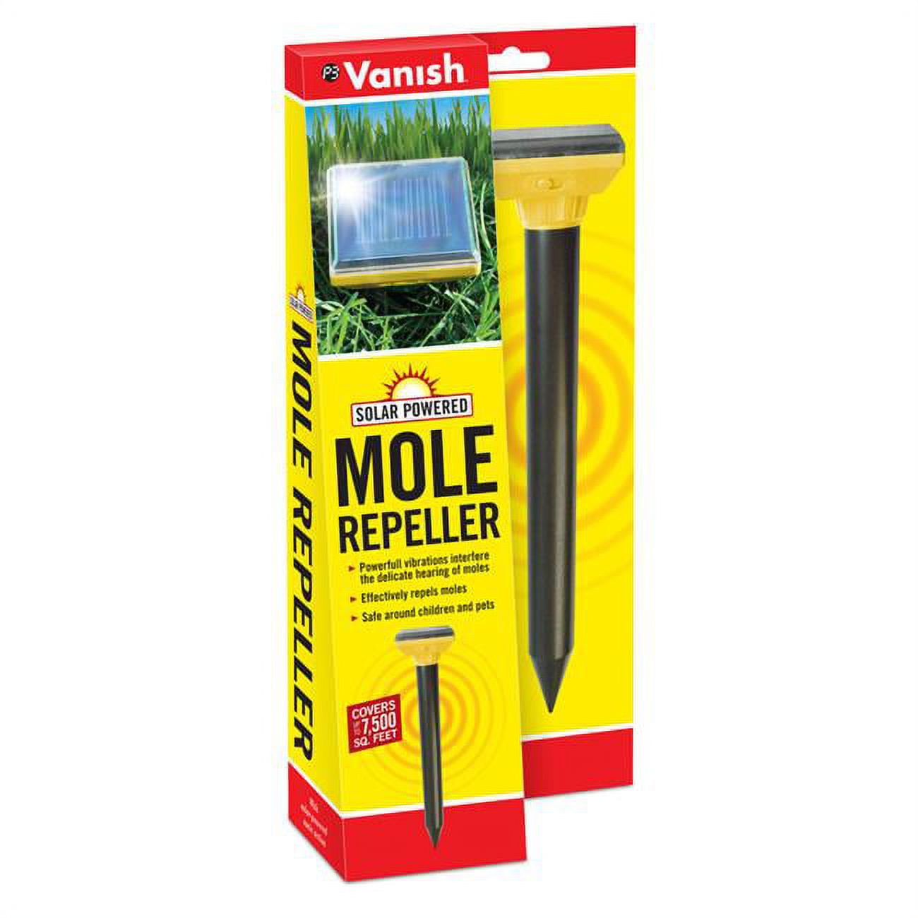Solar-Powered Sonic Spike Repeller for Gophers & Moles