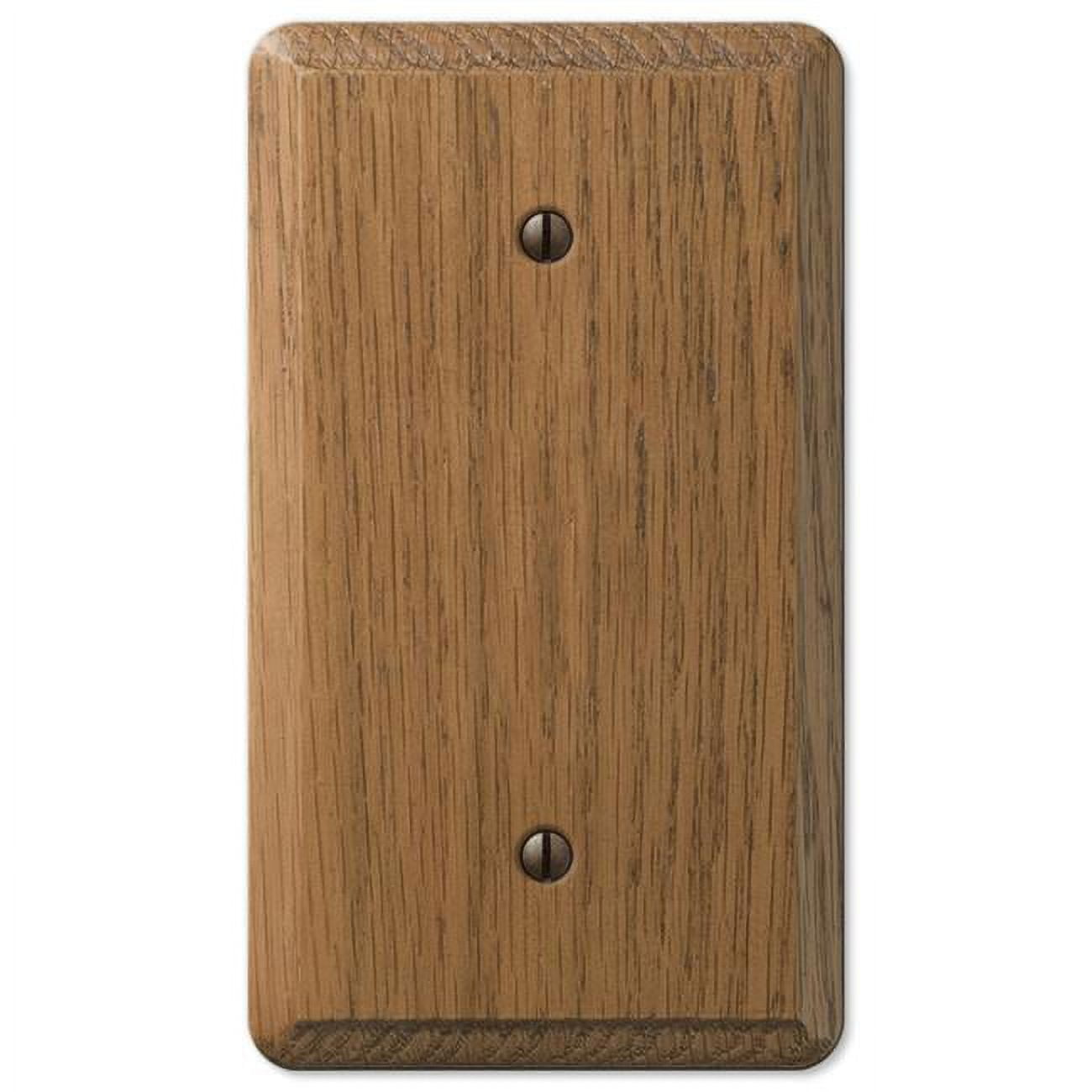 Picture of Amerelle 3009150 Contemporary Unfinished 1 Gang Wood Blank Wall Plate, Brown