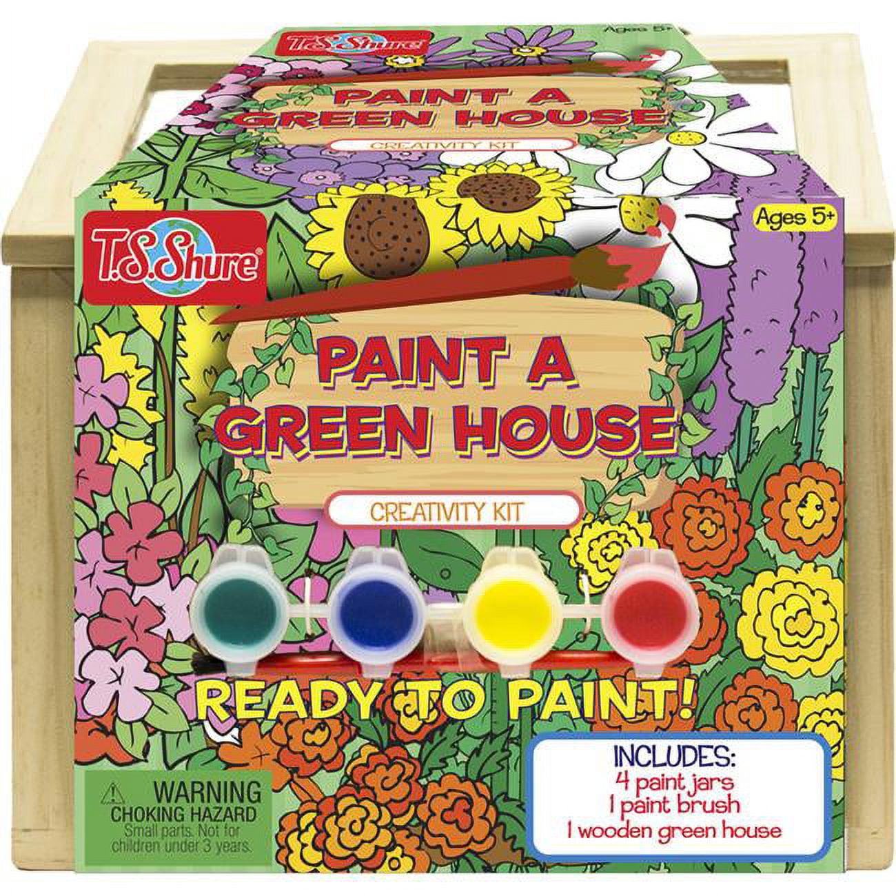 Picture of TS Shure 9073651 Paint a Green House&#44; Wood - 6 Piece - Pack of 6
