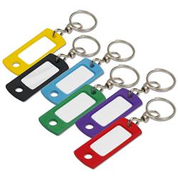 Picture of Lucky Line Products 5025351 Metal & Plastic Assorted Swivel Key Tag