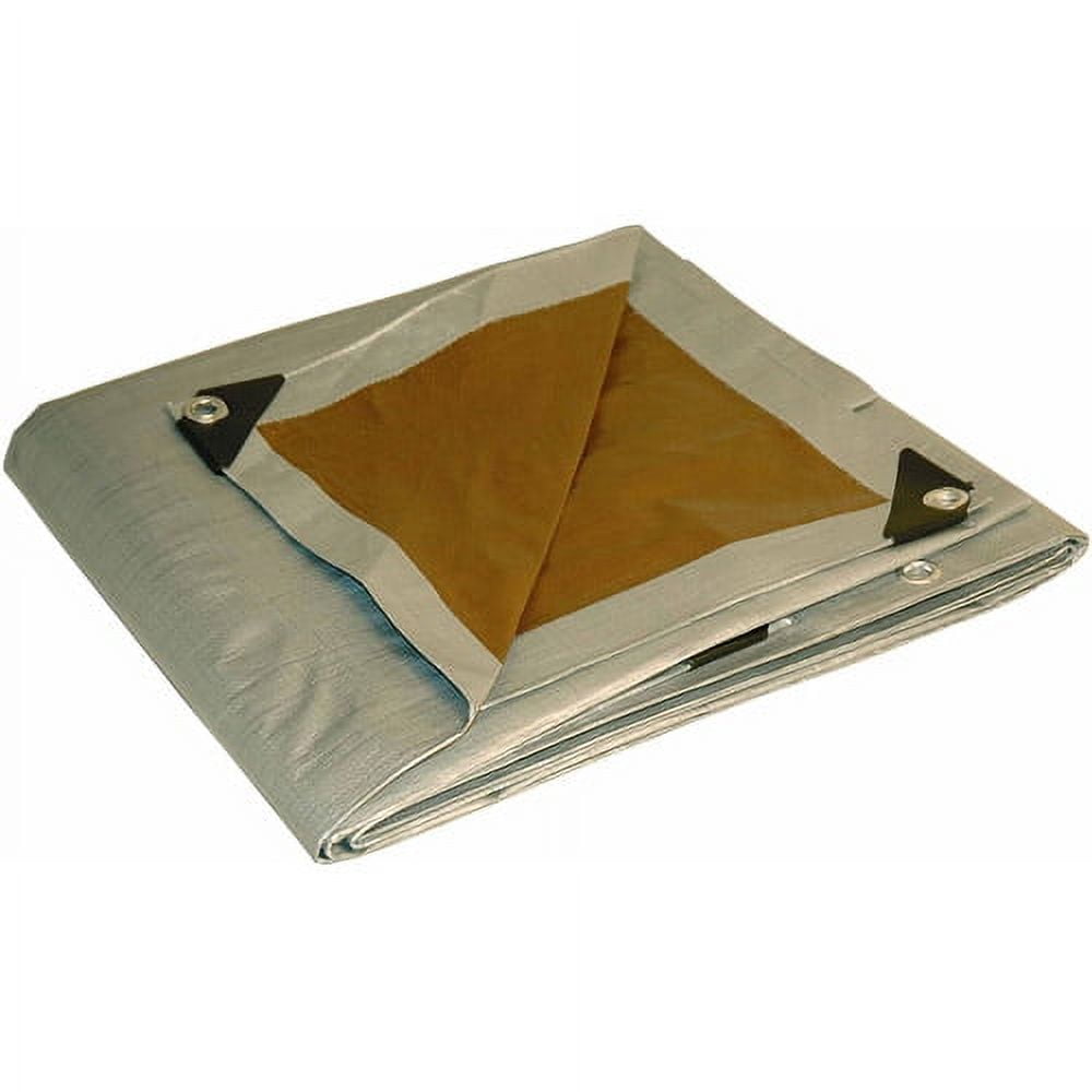 Picture of Dry Top 7008326 6 x 8 ft. Heavy Duty Polyethylene Reversible Tarp&#44; Brown & Silver