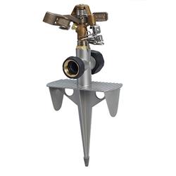 Impact Sprinkler - Multi-Color - Spike Base - Adjustable - 6361 sq ft Coverage