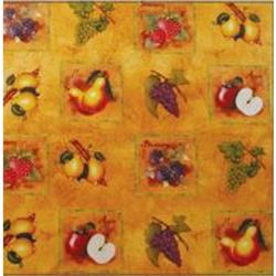 Picture of Magic Cover 6033763 45 ft. x 54 in. Multi Color Antique Fruit Non-Adhesive Flannel Back Vinyl Roll