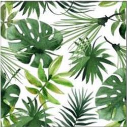 Picture of Magic Cover 6033764 60 ft. x 54 in. Leaves Non-Adhesive Flannel Back Vinyl Roll&#44; Green & White