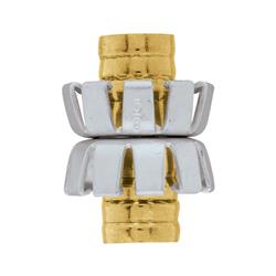 0.62 in. Brass & Stainless Steel Threaded Clinch Hose Mender