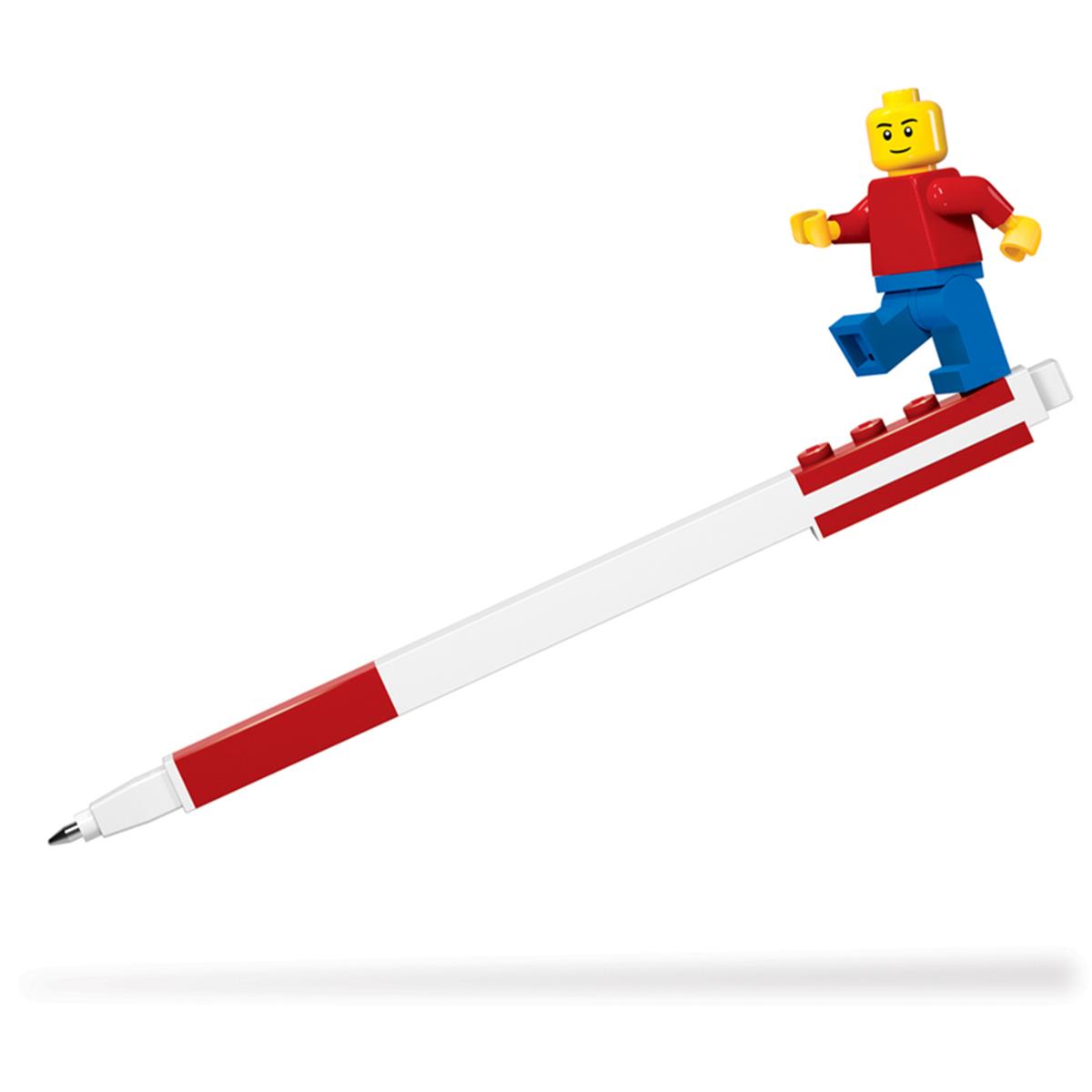 Picture of Lego 9338914 Figurine Blue Gel Pen&#44; Red & White