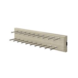Picture of Easy Track 5012449 Wood Laminate Sliding Tie Rack&#44; Gray