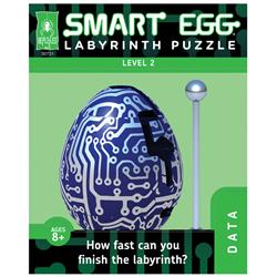 Picture of Bepuzzled 9075070 Smart Egg Labyrinth Puzzle&#44; Blue & Silver
