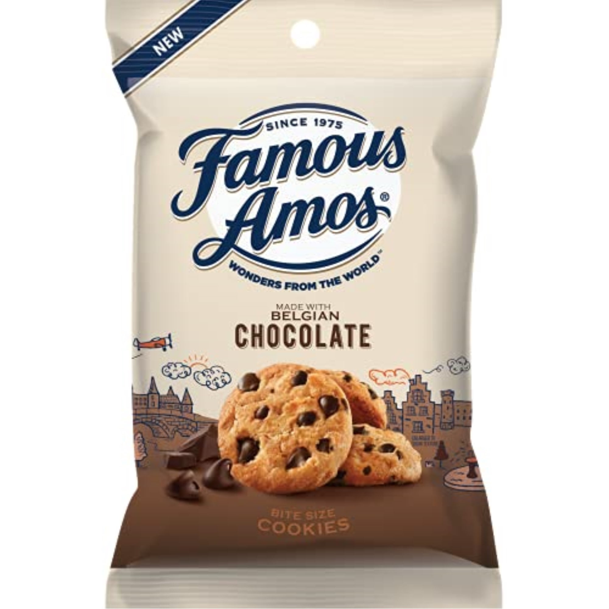 Picture of Famous Amos 9076756 2 oz Belgian Chocolate Cookies, Pack of 6
