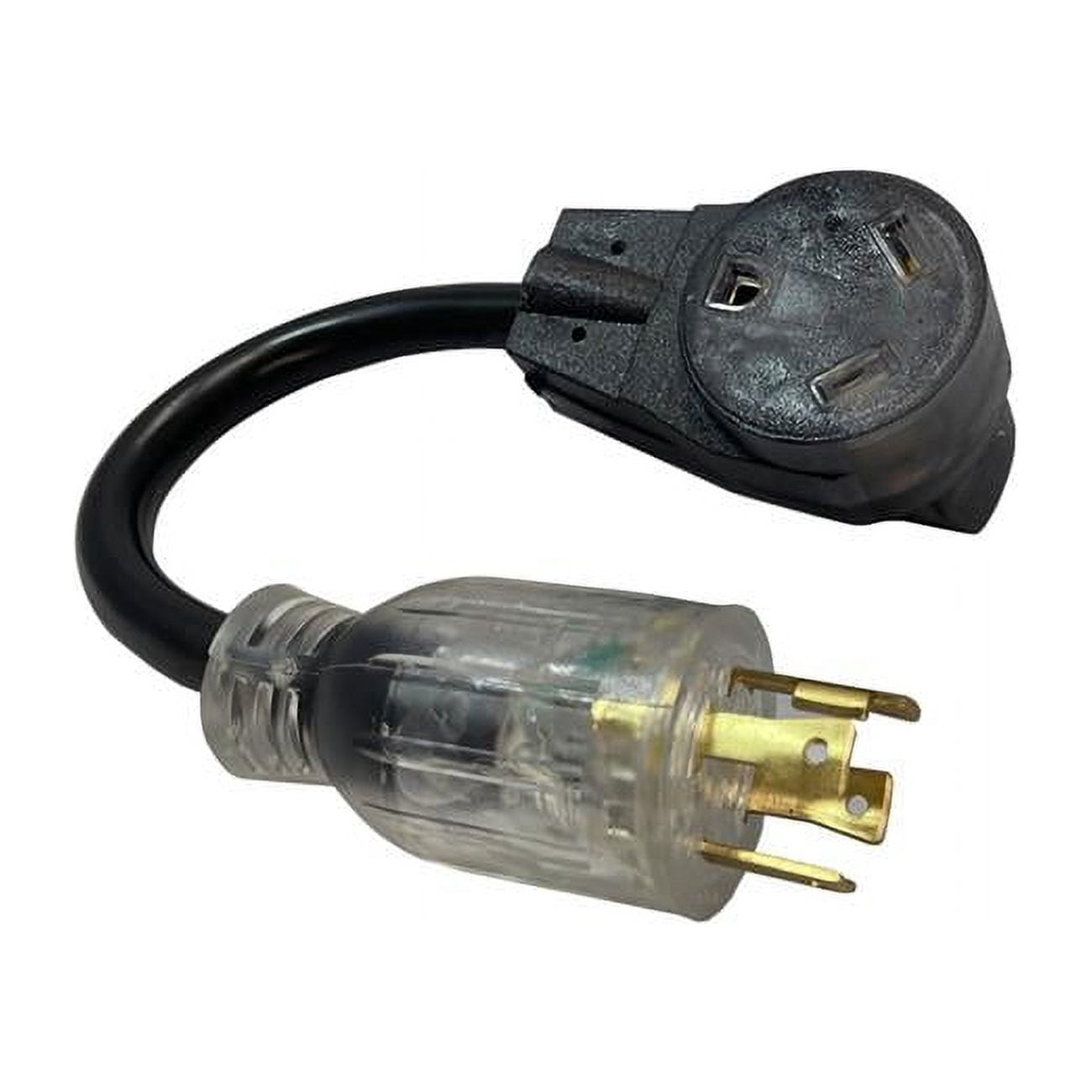 12 in. 125A Color Connect 10-3 SJTW 125V Adapter Cord