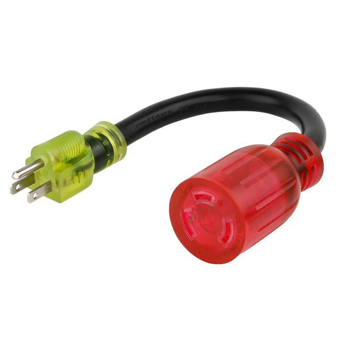 12 in. Color Connect 12-3 SJTW 125V Adapter Cord