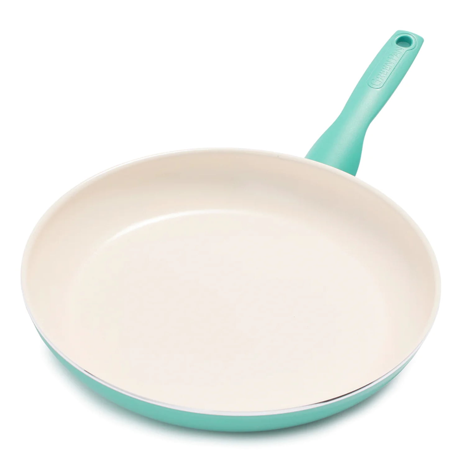 Picture of The Cookware 6036855 12 in. GreenPan Rio Ceramic Coated Aluminum Fry Pan, Turquoise