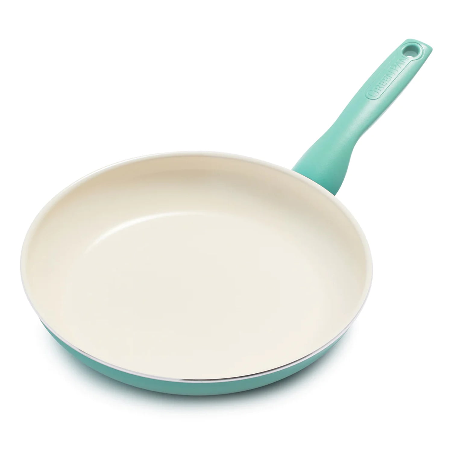 Picture of The Cookware 6036858 10 in. GreenPan Rio Ceramic Coated Aluminum Fry Pan, Turquoise