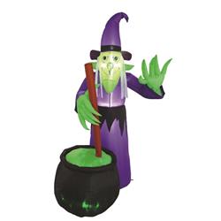 Picture of Celebrations 9069524 Four Season Witch with Cauldron Inflatable