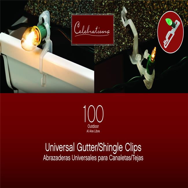 Outdoor Light Clip Plastic 100 ct