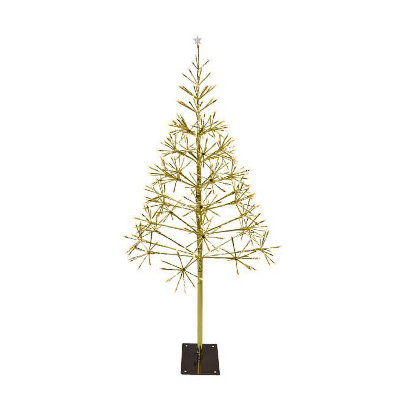 9071166 5 ft. LED Pathway Decor Shimmering Tree, Clear & Warm White
