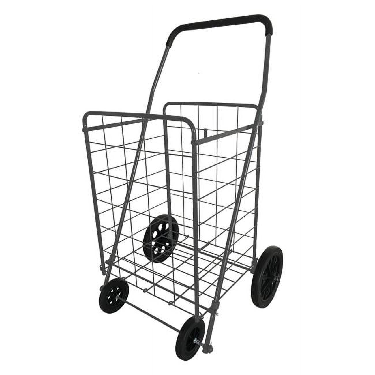 Picture of Apex 6029571 40.6 x 21.7 x 24.4 in. Gray Collapsible Shopping Cart