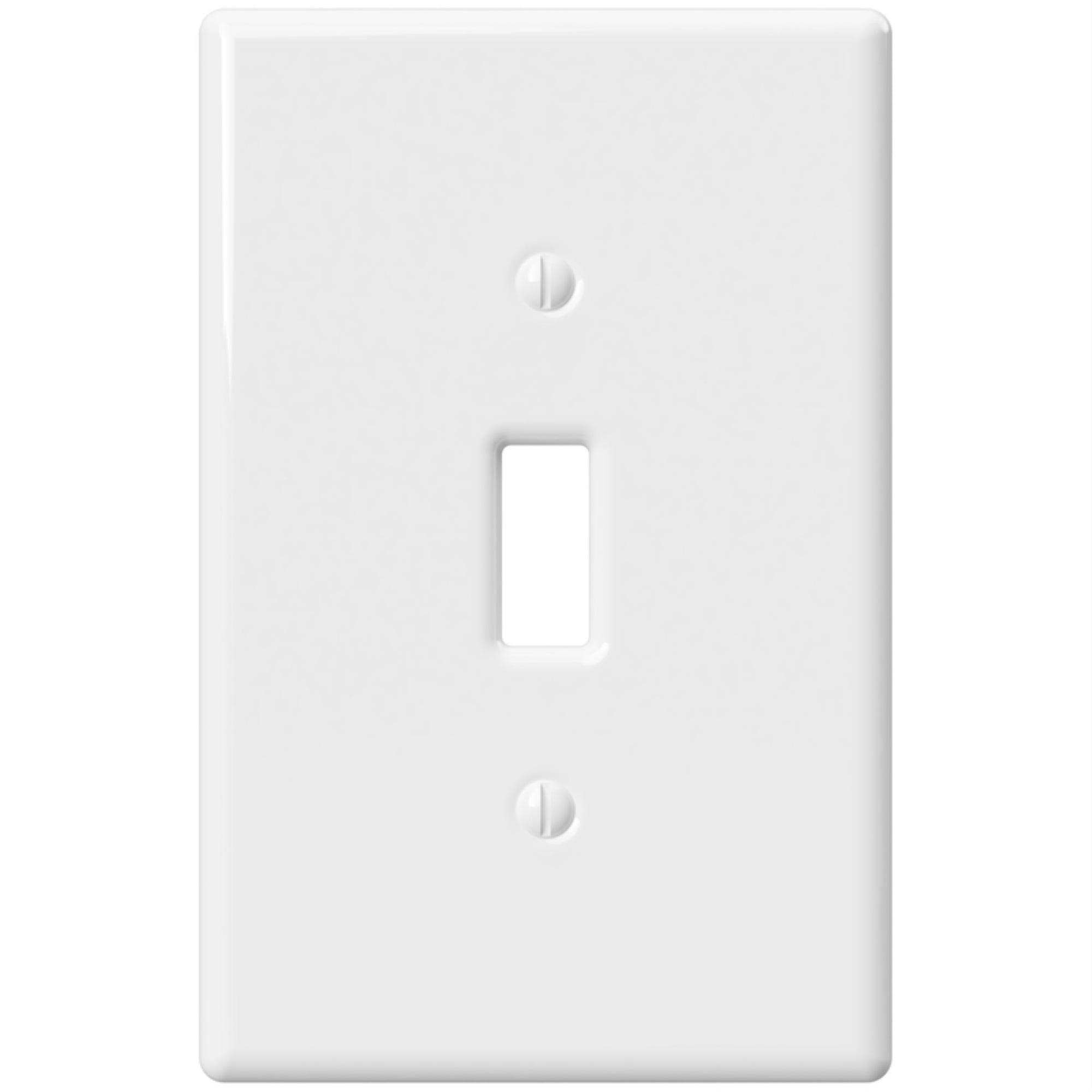 Picture of Amerelle 3003179 Metro White 1 Gang Stamped Steel Toggle Wall Plate