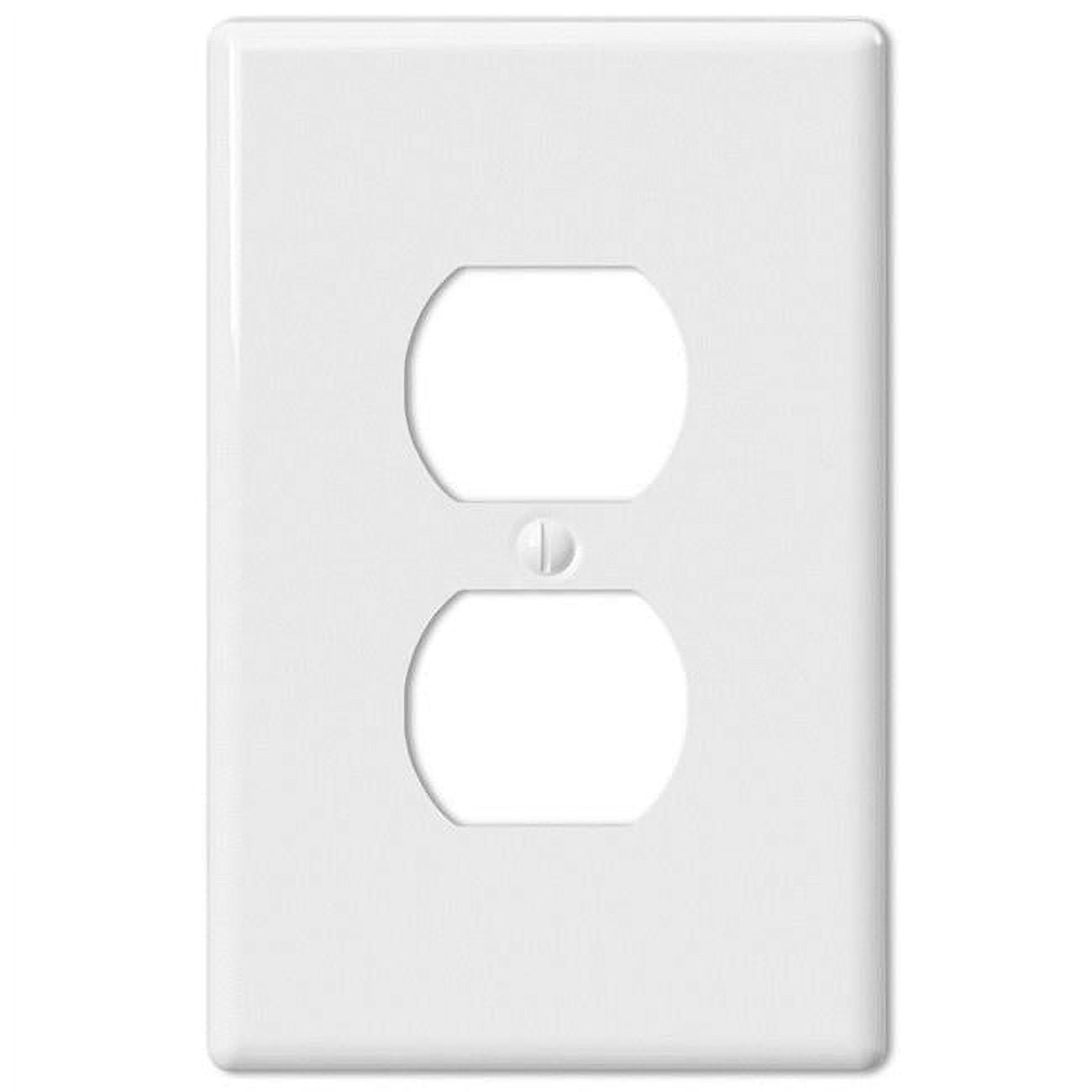 Picture of Amerelle 3003440 Metro White 1 Gang Ceramic Duplex Wall Plate