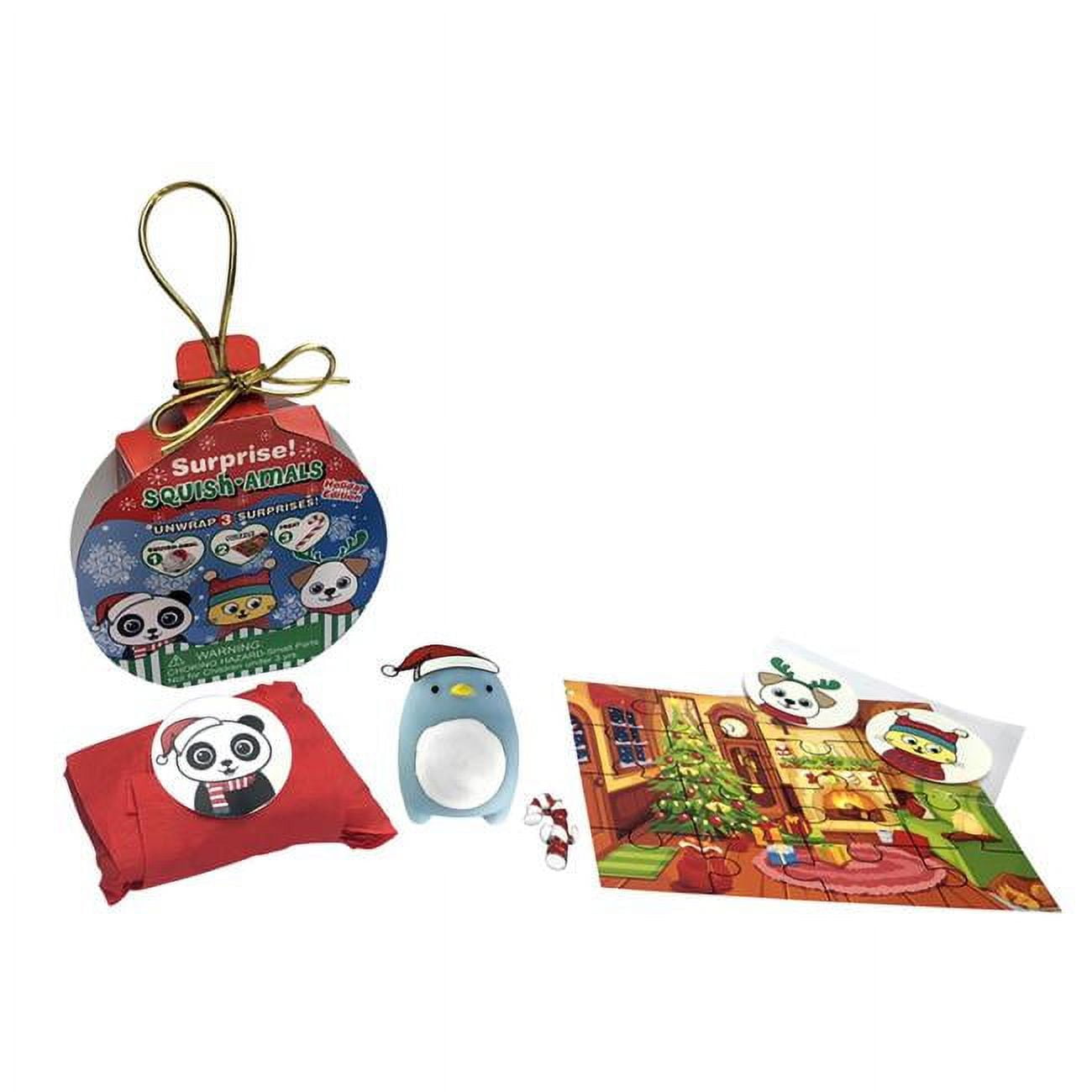 Surprise Squishy Rubber Animal Toy, Pack of 12