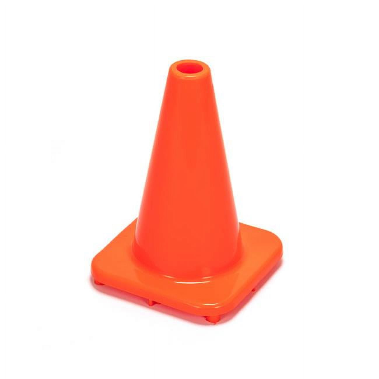 Home Plus Orange Safety Cone 12 in. H X 8.3 in. W