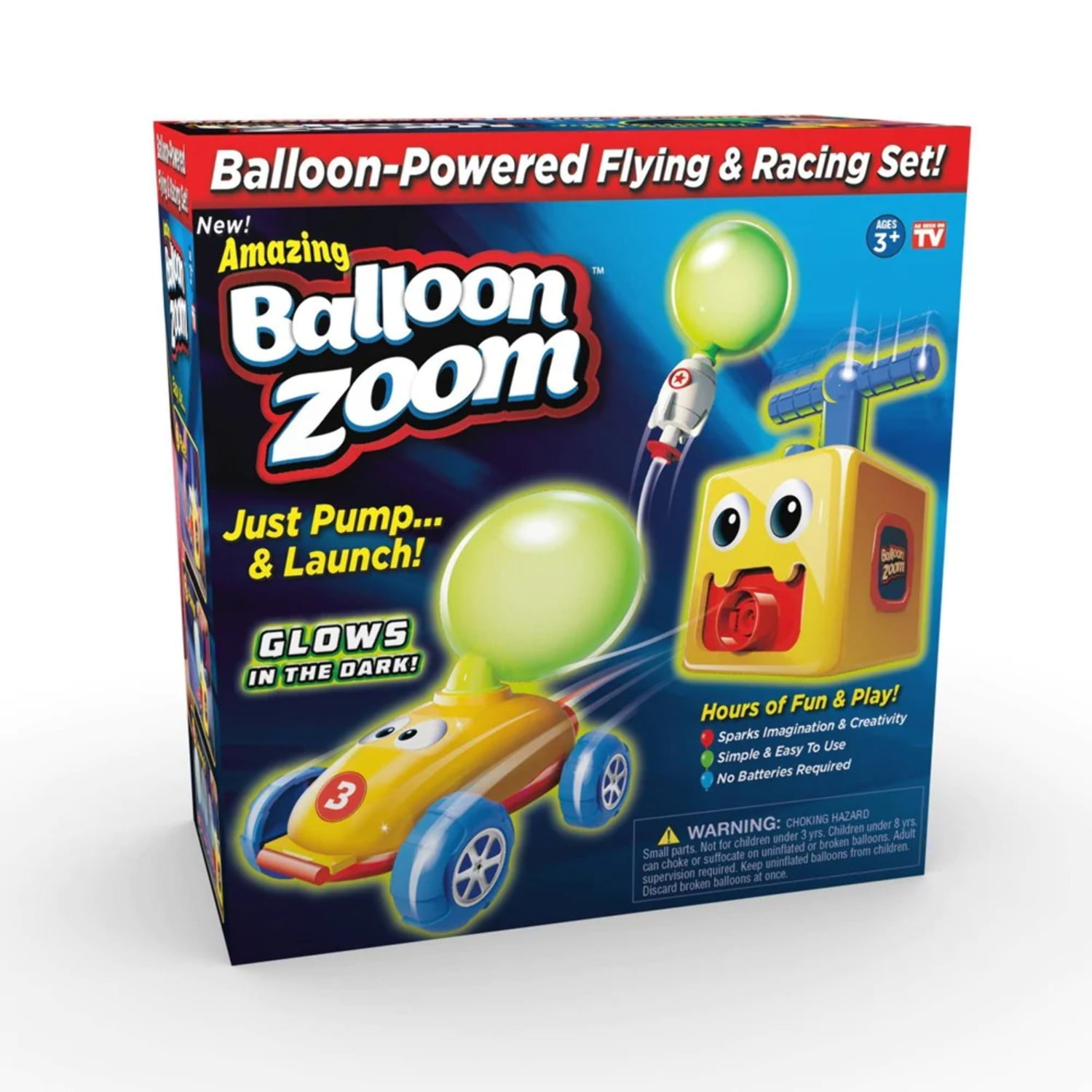 Picture of Balloon Zoom 6037562 Multicolored Balloon-Powered Flying & Racing Set