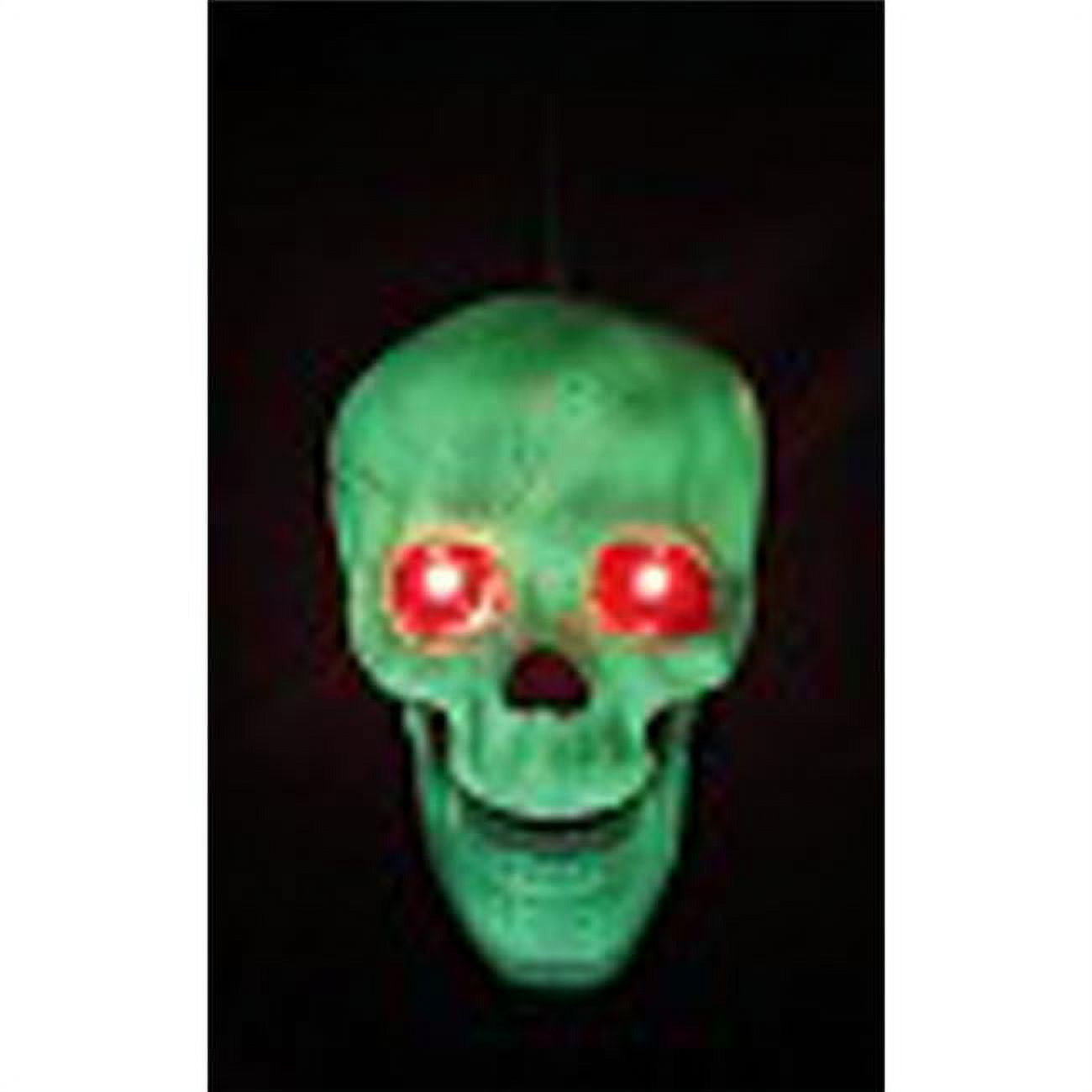 Crazy Bones Prelit Skull Halloween Decor