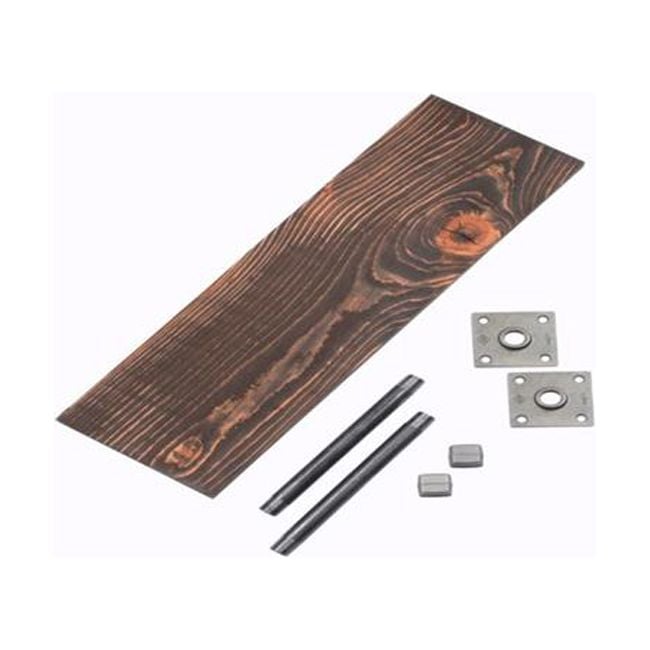 24 in. Black Boulder Shelf Kit