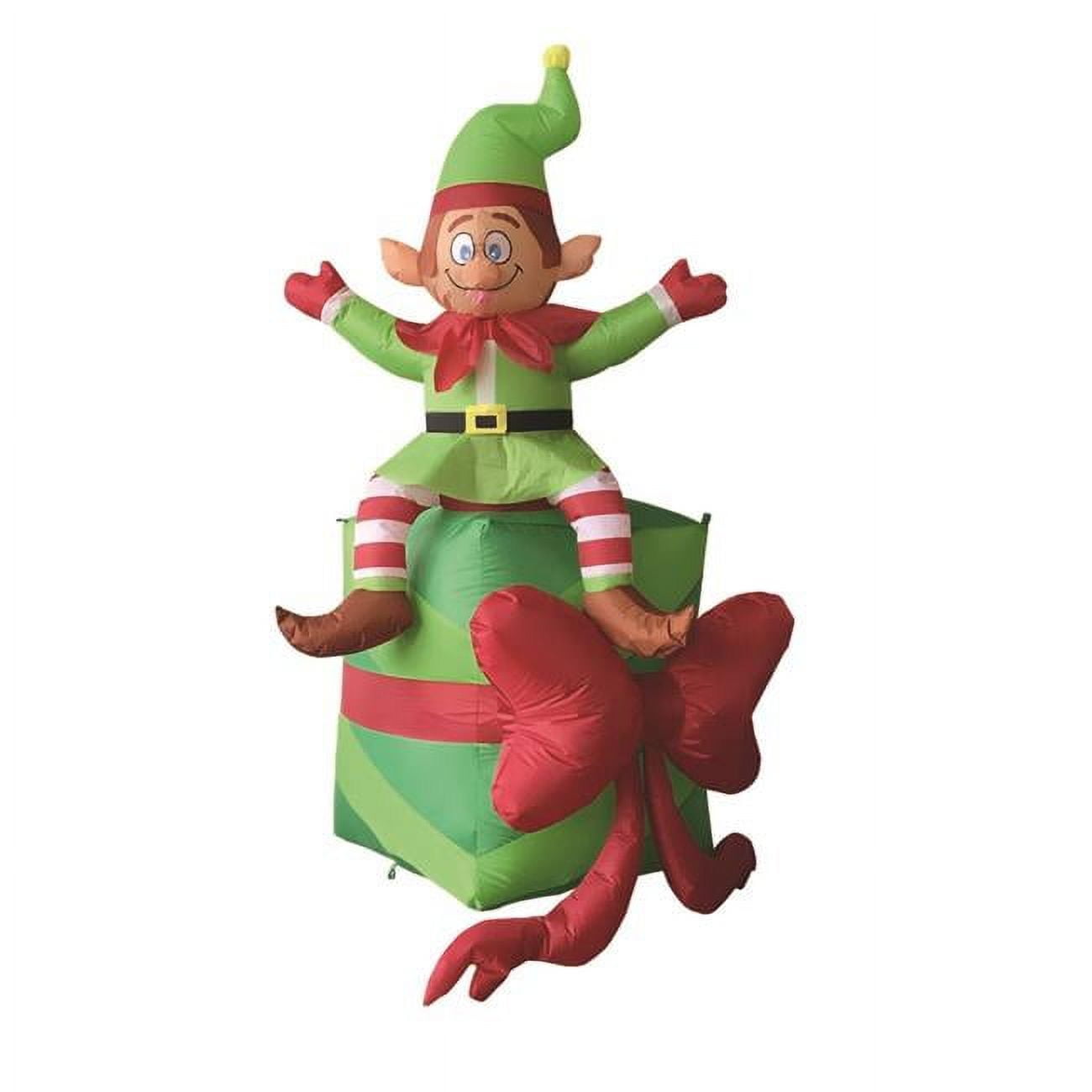 Picture of Celebrations 9069543 6 ft. Inflatable Elf with Presents
