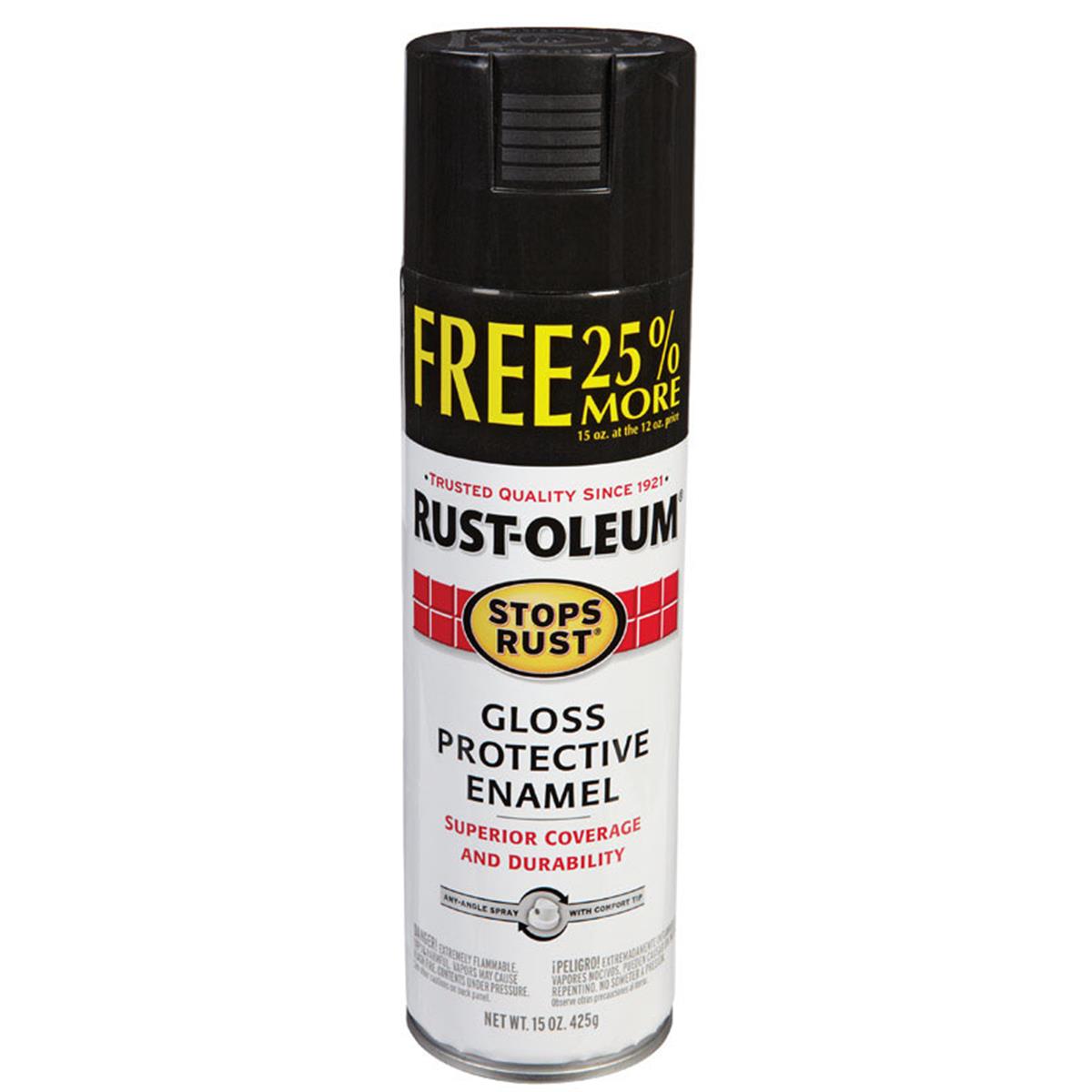 1093574 15 oz Black Spraypaint pack of 6