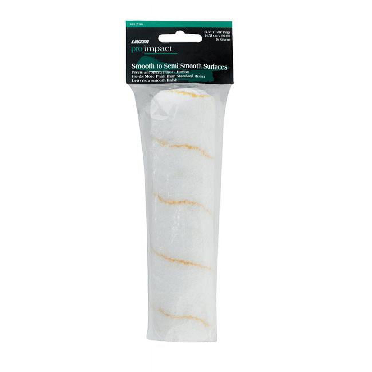 Linzer Pro Impact Microfiber 6.5 in. W X 3/8 in. Mini Paint Roller Cover 1 pk