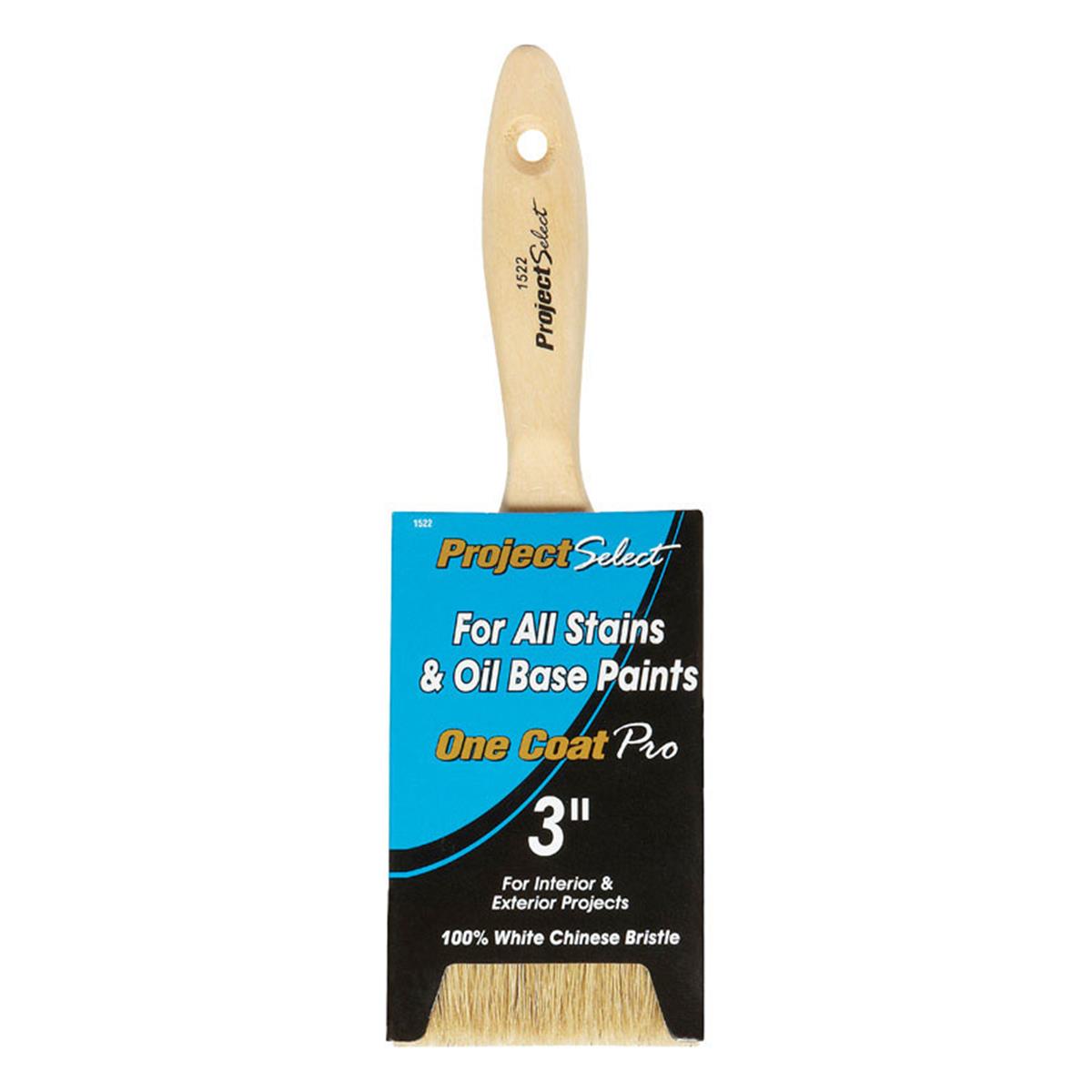 3 in. White Bristle Paint Brush