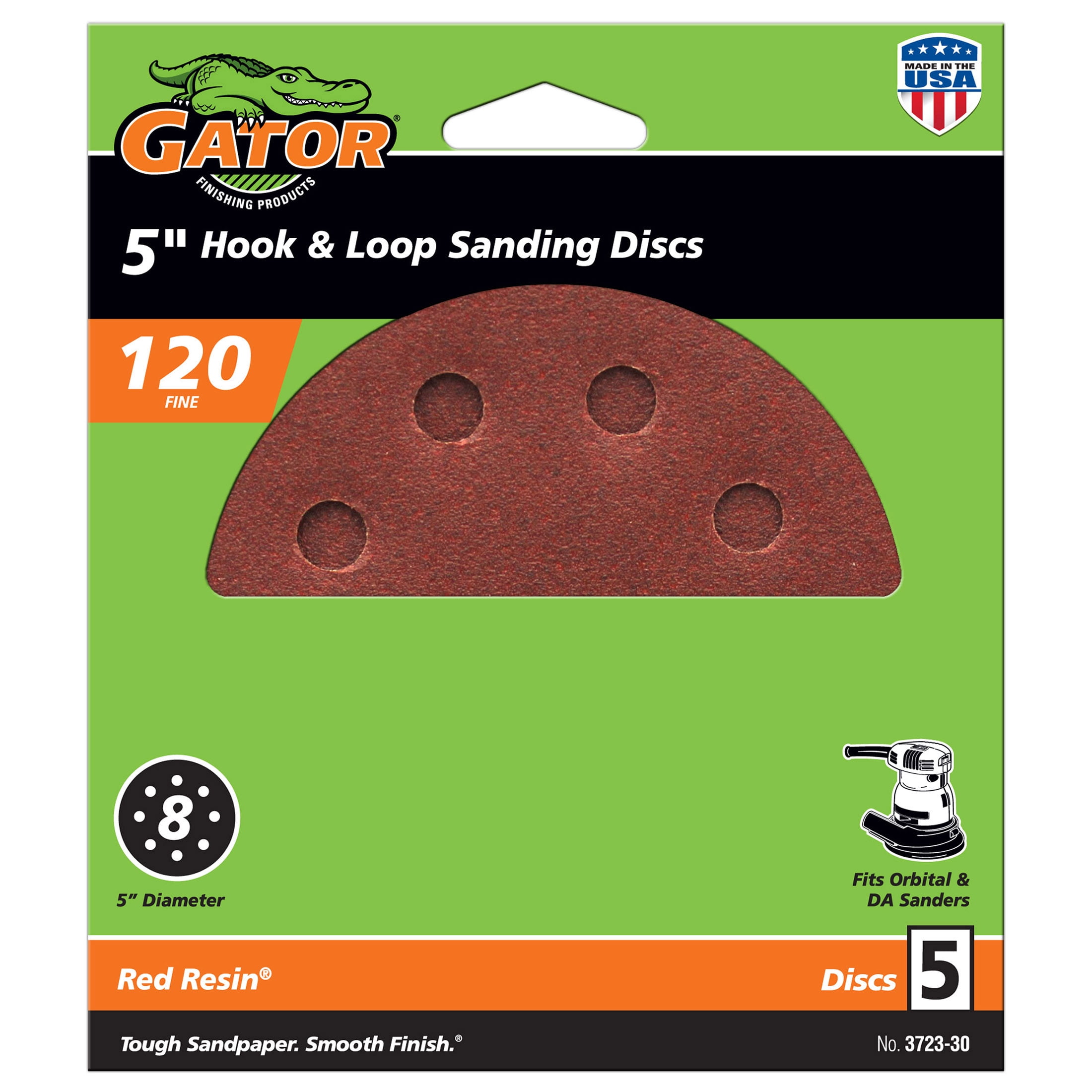 5 in. 120 Grit Sand Disc, Pack of 5