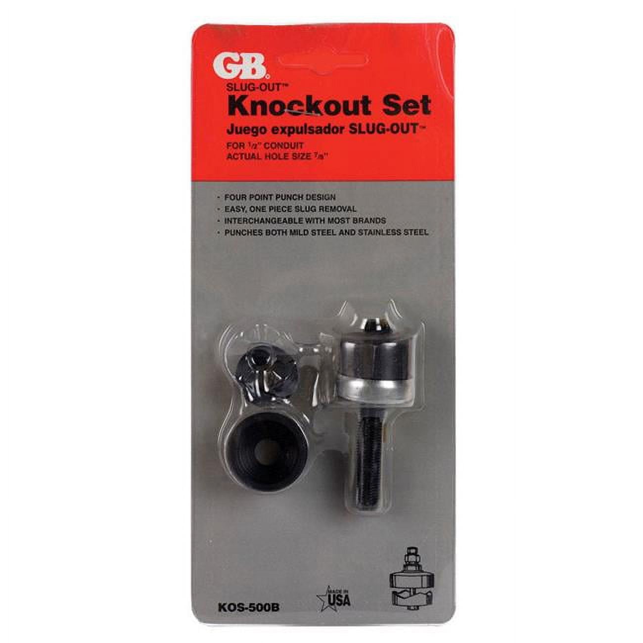Picture of ECCM Industries 3012069 0.5 in. Knock-out Punch Set