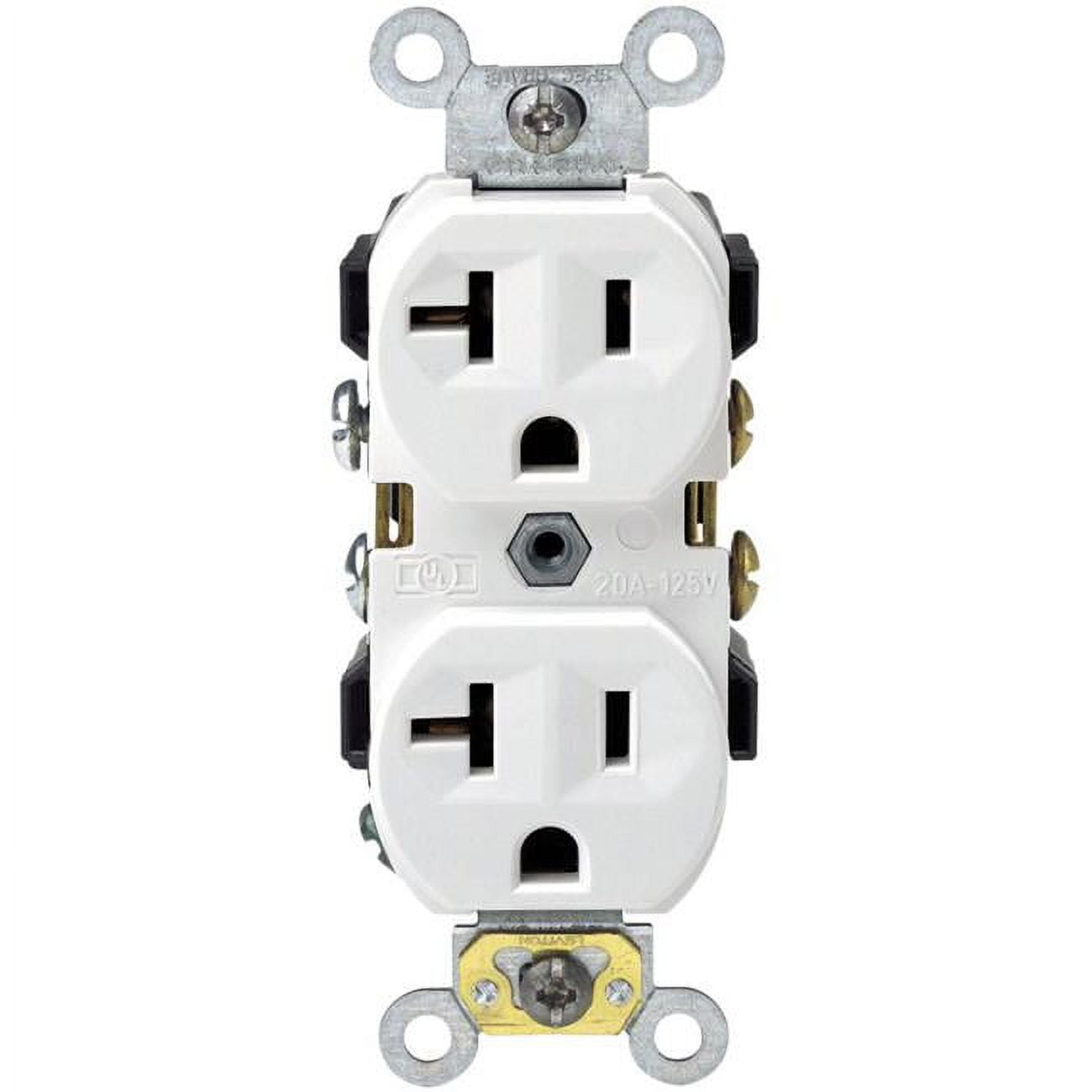 20A White Side Receptacle