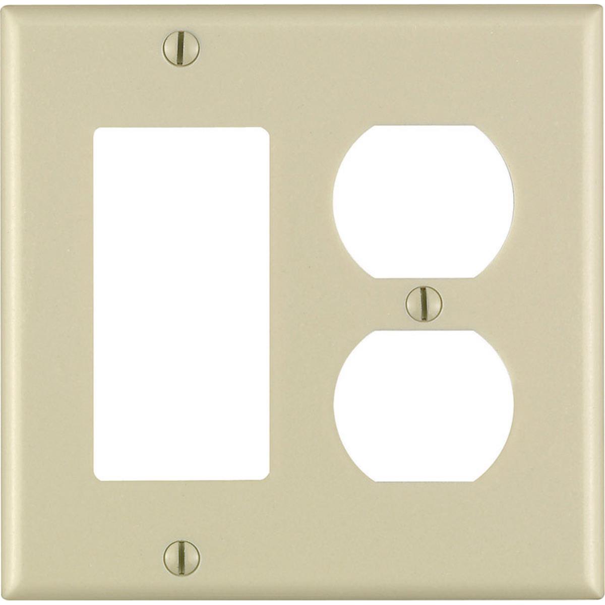 3202413 Ivory Wallplate Receptacle