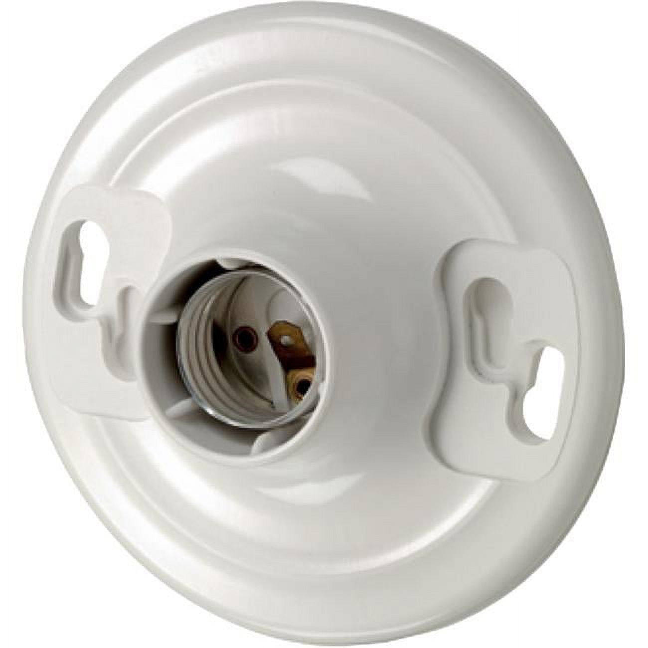 White Keyless Plastic Lampholder