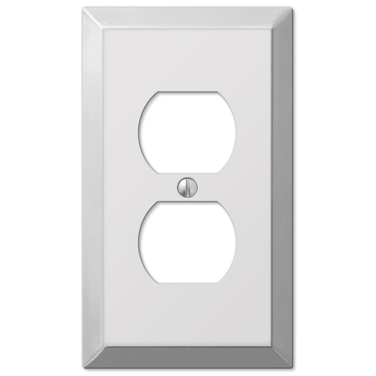 Picture of Amertac Holdings 3501558 1 Duplex Polished Chrome Wallplate